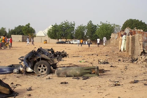Hiện trường một vụ đánh bom ở Nigeria. (Ảnh minh họa. Nguồn: TTXVN)