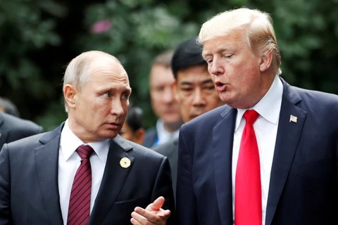 Tổng thống Nga Vladimir Putin và Tổng thống Mỹ Donald Trump. (Nguồn: WSJ)
