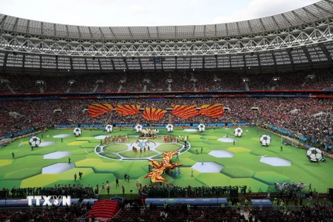 Những hình ảnh ấn tượng tại lễ khai mạc World Cup 2018