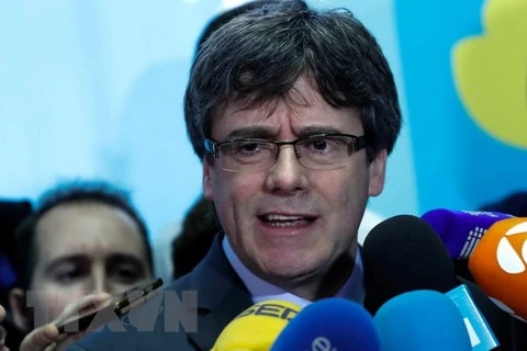 Cựu Thủ hiến khu vực tự trị Catalonia Carles Puigdemont. (Nguồn: Reuters/TTXVN)