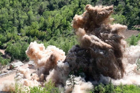 Triều Tiên phá hủy cơ sở thử và nghiên cứu hạt nhân. (Nguồn: CNN)