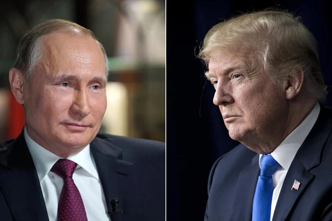 Tổng thống Nga Putin (trái) và người đồng cấp Mỹ Donald Trump. (Nguồn: Getty Images)