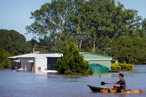 Lũ lụt ở Australia. (Nguồn: AFP)