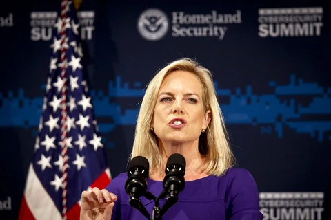 Bộ trưởng An ninh Nội địa Mỹ, bà Kirstjen Nielsen. (Nguồn: AP)