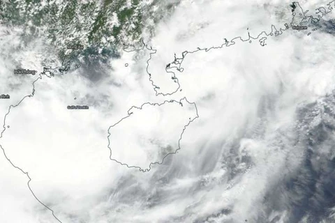 Hình ảnh vệ tinh về vị trí của bão Bebinca. (Nguồn: NASA/NOAA Worldview)