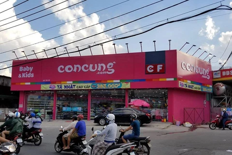 Một trong 350 cửa hàng thuộc chuỗi siêu thị đồ trẻ em Con Cưng trên toàn quốc. (Nguồn: Vietnam+)