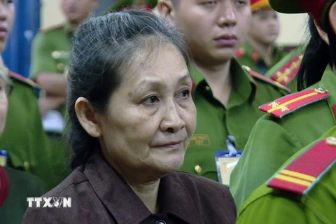 Bị cáo Phan Angle, thành viên chủ chốt của tổ chức phản động chính phủ quốc gia Việt Nam lâm thời. (Ảnh: Thành Chung/TTXVN)