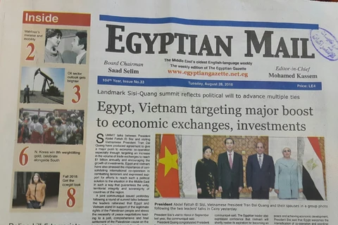 Bài viết đăng trên Egyptian Mail. (Nguồn: Vietnam+)