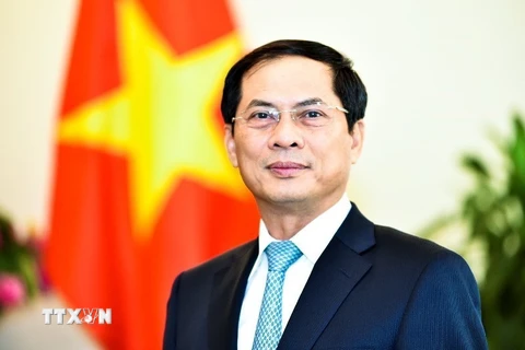 Thứ trưởng thường trực Bộ Ngoại giao, Trưởng Ban Tổ chức Hội nghị WEF ASEAN 2018 Bùi Thanh Sơn. (Nguồn: TTXVN)