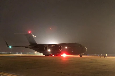 Máy bay C17 cất cánh đi Nam Sudan. (Nguồn: Đại sứ quán Australia tại Việt Nam)