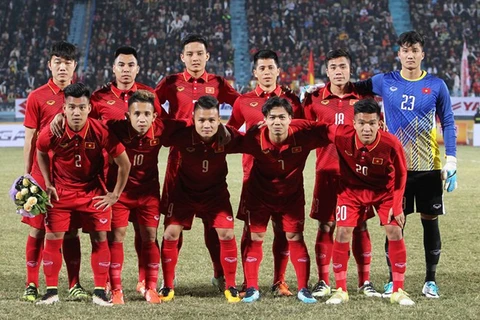 Đội tuyển U23 Việt Nam. (Ảnh: Quốc Khánh/TTXVN)