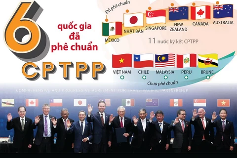 Sáu quốc gia đã phê chuẩn Hiệp định CPTPP.