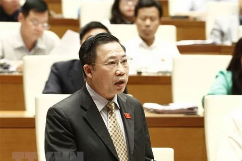 Đại biểu Quốc hội tỉnh Bến Tre Lưu Bình Nhưỡng. (Ảnh: Văn Điệp/TTXVN)