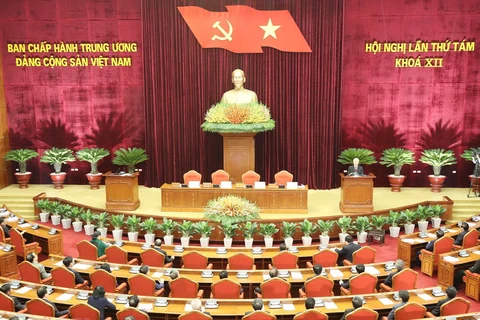 Toàn cảnh Hội nghị lần thứ 8 Ban Chấp hành Trung ương Đảng khóa XII. (Nguồn: TTXVN)