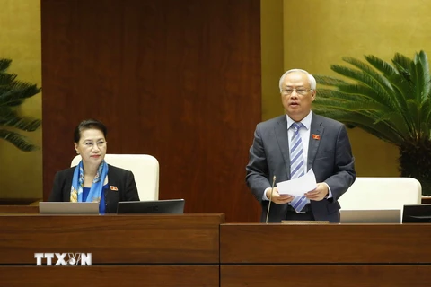 Phó Chủ tịch Quốc hội Uông Chu Lưu phát biểu. (Ảnh: Doãn Tấn/TTXVN)