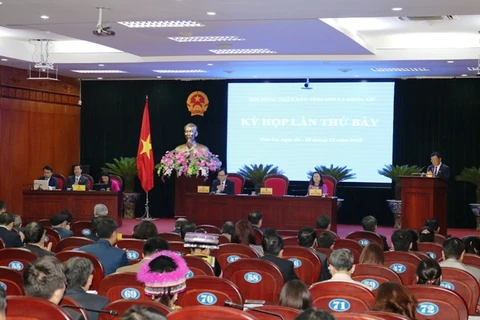 Kỳ họp thứ 7, Hội đồng Nhân dân tỉnh Sơn La. (Nguồn: Sonla.gov.vn)
