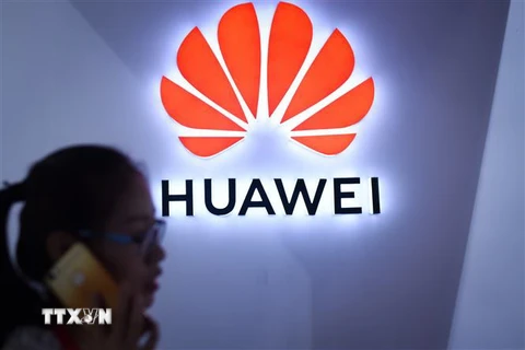 Biểu tượng Huawei tại Bắc Kinh, Trung Quốc ngày 8/7/2018. (Ảnh: AFP/TTXVN)