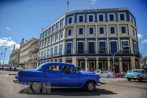 Một góc đường phố ở thủ đô La Habana, Cuba. (Nguồn: AFP/TTXVN)