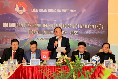 Hội nghị Ban chấp hành Liên đoàn Bóng đá Việt Nam lần thứ 2 khóa VIII. (Nguồn: VFF)