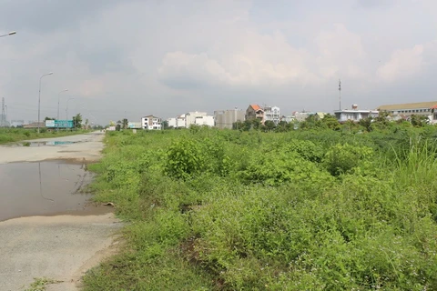 Đất bỏ hoang tại một dự án đất nền ở quận 9. (Ảnh: Trần Xuân Tình/TTXVN)
