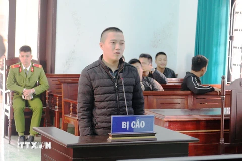 Bị cáo Vũ Thanh Long tại phiên tòa. (Ảnh: Dung Võ/TTXVN)