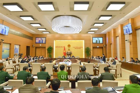 Phiên họp lần thứ 30 của Uỷ ban Thường vụ Quốc hội khóa XIV. (Nguồn: Quochoi.vn)