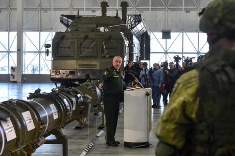 Một buổi giới thiệu tên lửa hành trình 9M729 mới của Bộ Quốc phòng Nga, thàng 1/2019. (Nguồn: Getty Images)