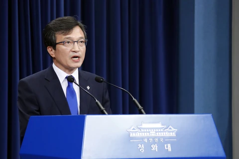 Người phát ngôn Văn phòng Tổng thống Hàn Quốc Kim Eui-kyeom. (Nguồn: Yonhap)