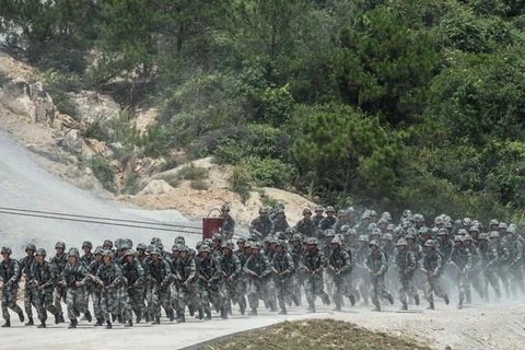 Quân đội Trung Quốc. (Nguồn: THX/TTXVN)