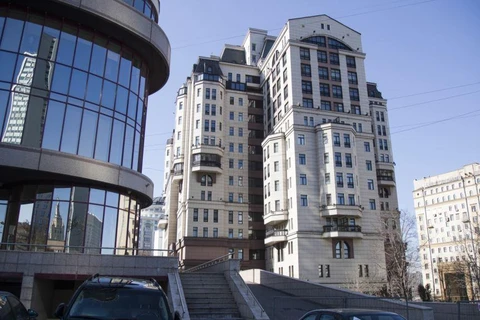 Tòa nhà của ngân hàng Evrofinance Mosnarbank ở Moskva. (Nguồn: VOA)