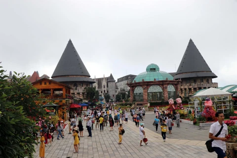 Một góc Ba Na Hills. (Ảnh: Nguyễn Sơn/TTXVN)