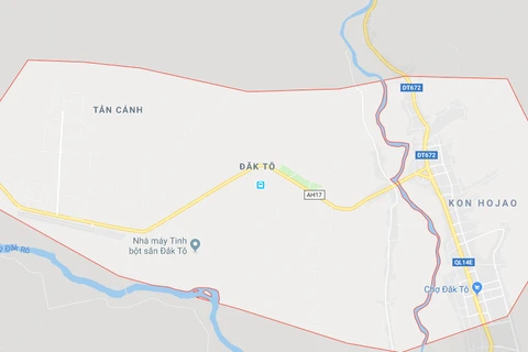 Vị trí huyện Đắk Tô. (Nguồn: Google Maps)
