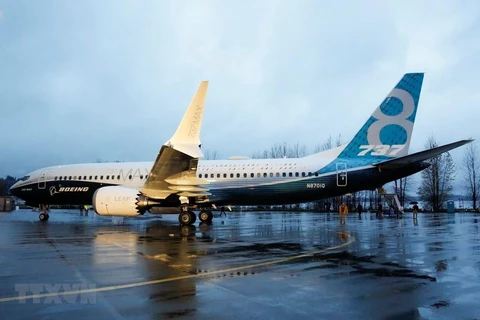 Máy bay Boeing 737 MAX 9 tại nhà máy của Boeing ở Renton, Washington (Mỹ). (Ảnh: AFP/TTXVN)