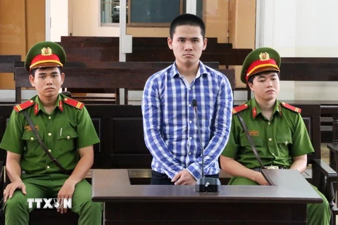 Bị cáo Trần Hoài Hận tại phiên tòa sơ thẩm. (Ảnh: Công Mạo/TTXVN)