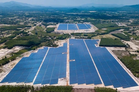 Một dự án Nhà máy điện Mặt Trời tại tỉnh Bình Định. (Nguồn: TTXVN)