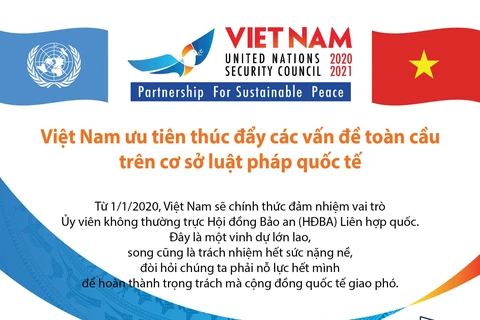 [Infographics] Việt Nam ưu tiên thúc đẩy các vấn đề toàn cầu