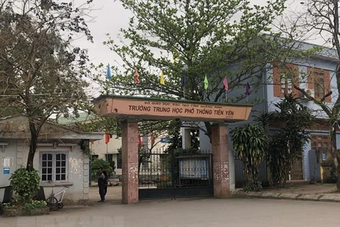 Trường THPT Tiên Yên. (Ảnh: Trung Nguyên/TTXVN)