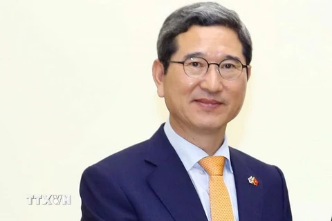 Chủ tịch Nhóm Nghị sỹ hữu nghị Hàn Quốc-Việt Nam Kim Hak Yong. (Nguồn: TTXVN)