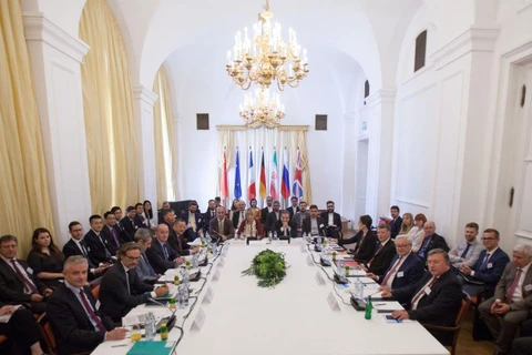 Quang cảnh cuộc họp khẩn về thỏa thuận hạt nhân Iran tại Vienna, Áo. (Nguồn: Getty Images)