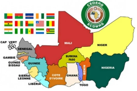 Các nước ECOWAS. (Nguồn: Euractiv)