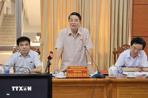 Chủ nhiệm Ủy ban Tài chính-Ngân sách của Quốc hội Nguyễn Đức Hải. (Nguồn: TTXVN)