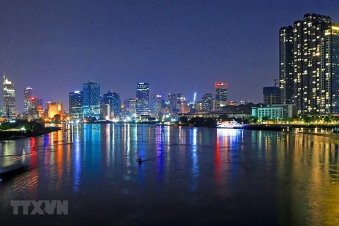 Một góc trung tâm Thành phố Hồ Chí Minh. (Nguồn: TTXVN)