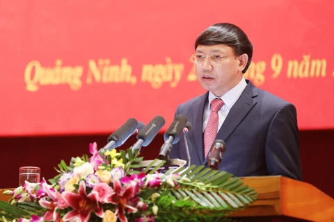 Bí thư Tỉnh ủy, Chủ tịch Hội đồng Nhân dân tỉnh Quảng Ninh Nguyễn Xuân Ký phát biểu nhận nhiệm vụ. (Nguồn: Quangninh.gov.vn)