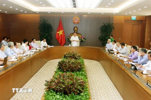 Phó Thủ tướng Chính phủ Vương Đình Huệ phát biểu. (Ảnh: Nguyễn Dân/TTXVN)