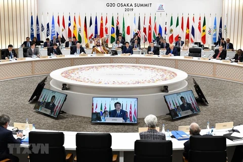 Hội nghị thượng đỉnh G20 ở Osaka ngày 29/6/2019. (Ảnh: AFP/TTXVN)