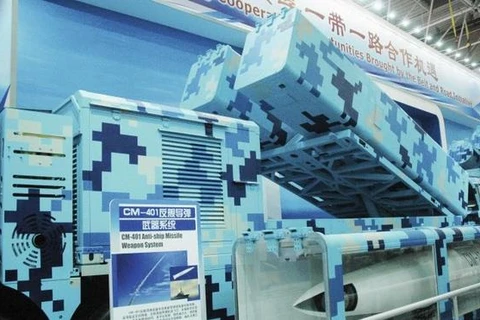 Tên lửa siêu thanh CM-401 của Trung Quốc tại Triển lãm hàng không Chu Hải 2018. (Nguồn: Janes.com)
