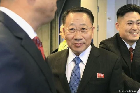 Trưởng đoàn đàm phán Triều Tiên Kim Myong-gil. (Nguồn: Kyodo)