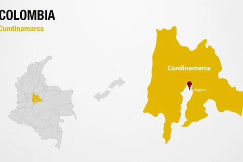 Vị trí bang Cundinamarca, nơi xảy ra vụ việc. (Nguồn: digitalofficepro)
