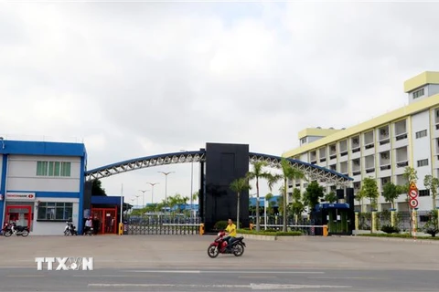 Công ty TNHH Golden Victory Việt Nam tại xã Nghĩa Minh, huyện Nghĩa Hưng, tỉnh Nam Định. (Ảnh: Nguyễn Lành/TTXVN)