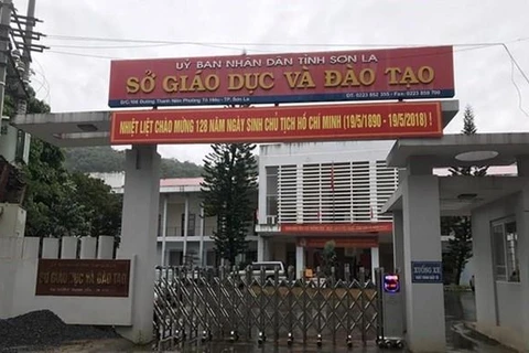Trụ sở Sở Giáo dục và Đào tạo tỉnh Sơn La. (Ảnh: TTXVN)